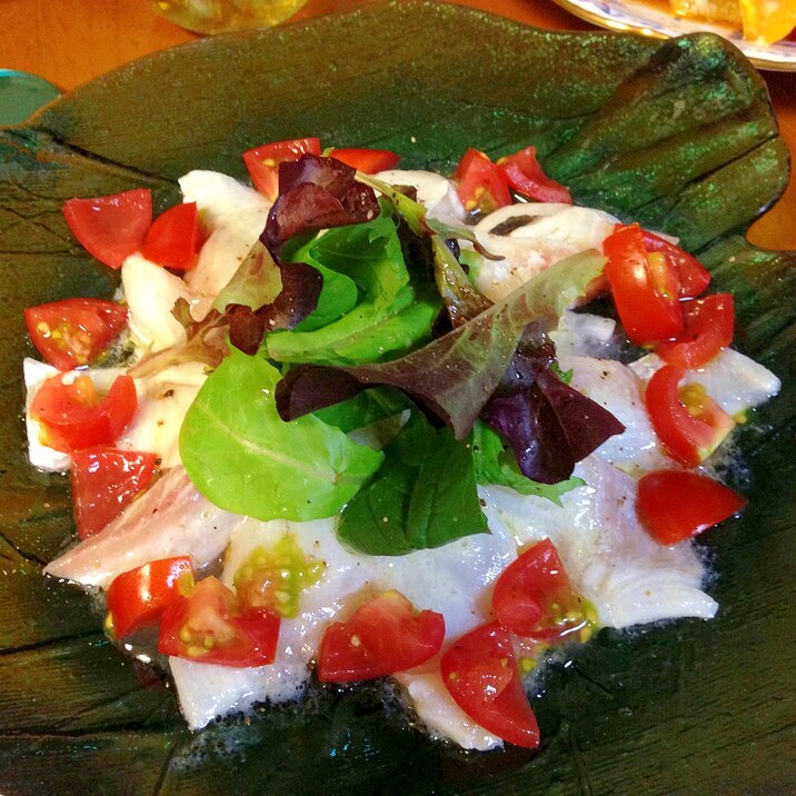 夏にうれしい！さっぱり味の真鯛のカルパッチョ